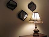 Lamps, accent mirrors