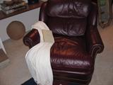 Leather club chair
