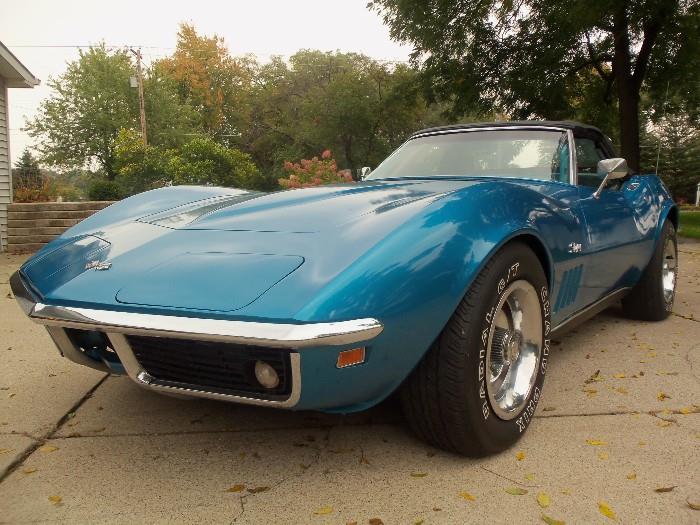 1969 Corvette Stingray ... LeMans Blue ... 350cu ... $33,000 ... low miles
