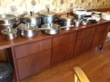 Kimball Credenza, pots and pans