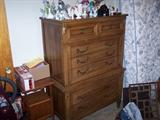 TALL FRUITWOOD CHEST & SMALLS