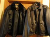 Mens leather jackets tagged PGA & Navy