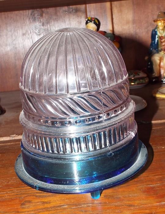 ANTIQUE GLASS AND BAKELITE WASP TRAP