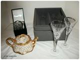 Waterford toasting flutes with box (think wedding gift)