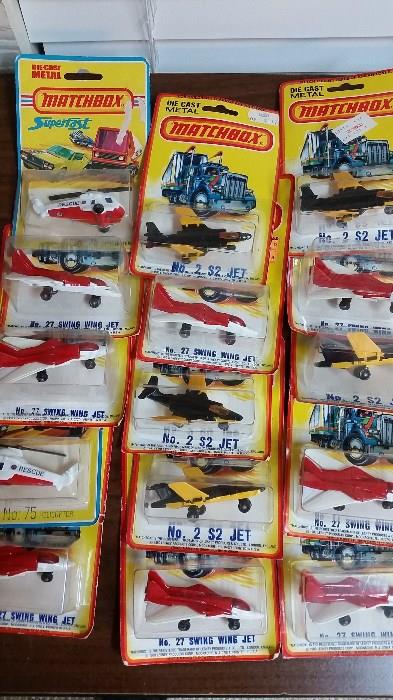 matchbox planes and cars