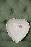 Beleek Heart Shaped Bowl
