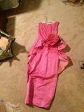 Pink Taffetta formal gown