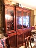 Italian China Cabinet with satin wood inlay