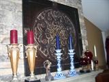 Wall Plaque $175 Candle sticks $75 for pair