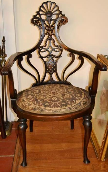 Victorian revival chair, ca. 1900