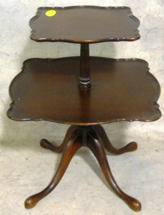 Two tier Mahogany table