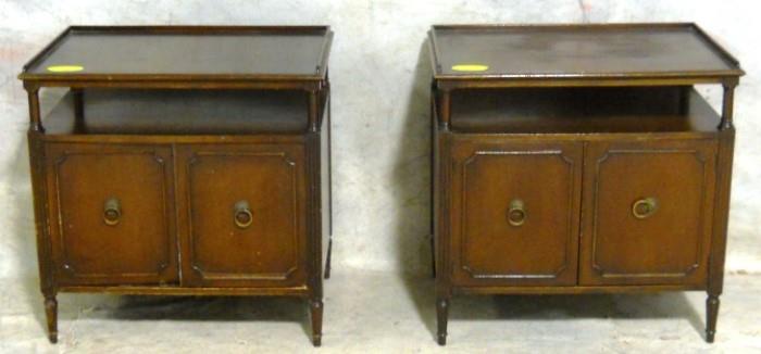 Mid-century matched pair of stands