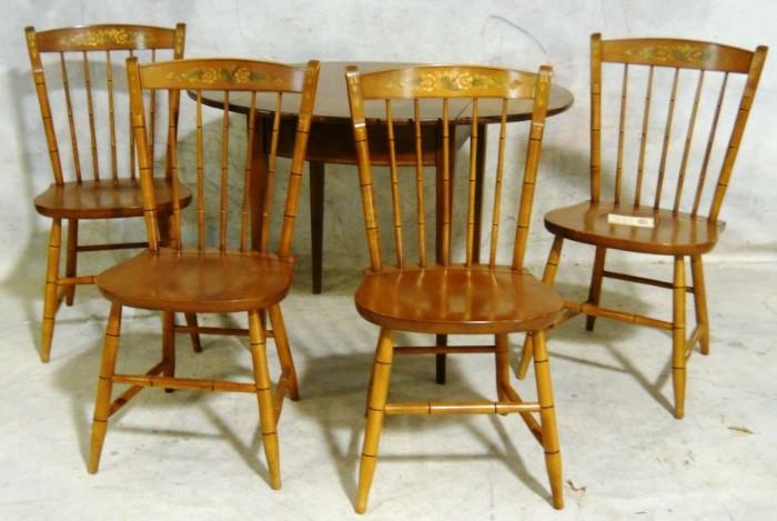 Shown with matching Hitchcock chairs