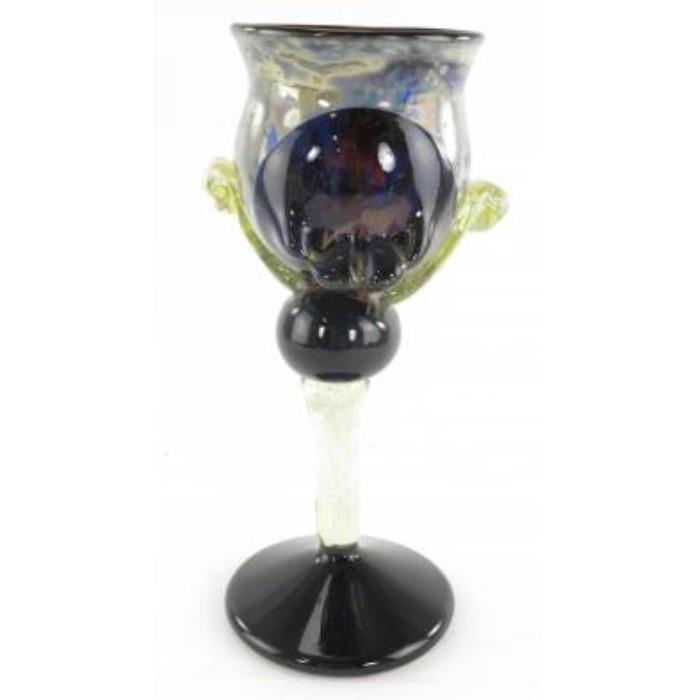Contemporary art glass chalice