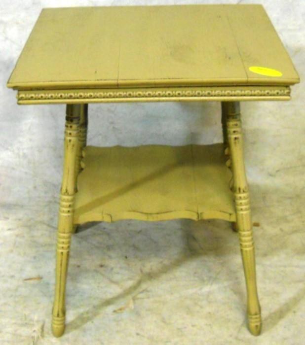 Painted square table