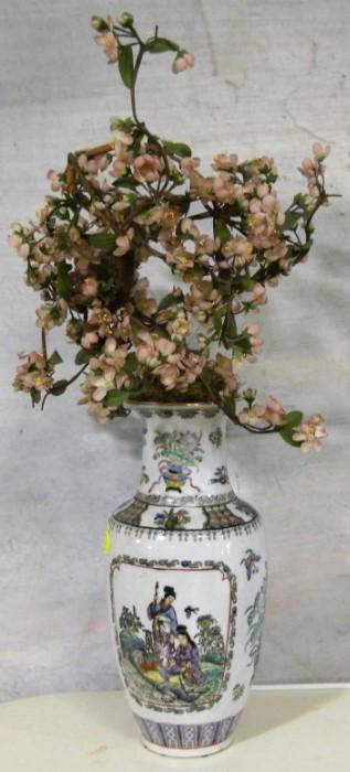 Oriental vase with Orange blossoms