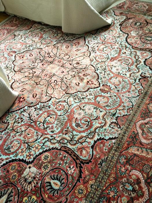 Second silk rug, approx 8x10