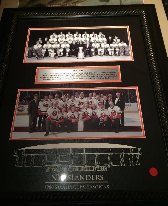 NY Islanders Stanley Cup framed art