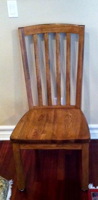 solid oak Bentwood chairs (4)