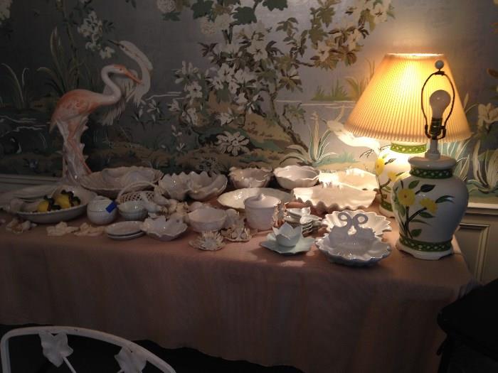 Another view of the pottery and porcelain - most of it vintage from the USA and Italy.