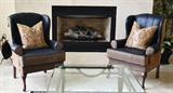 Custom Suede Chairs