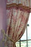 Four Panels of Toile Curtains