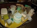 LOTS of vintage Tupperware and other storage!