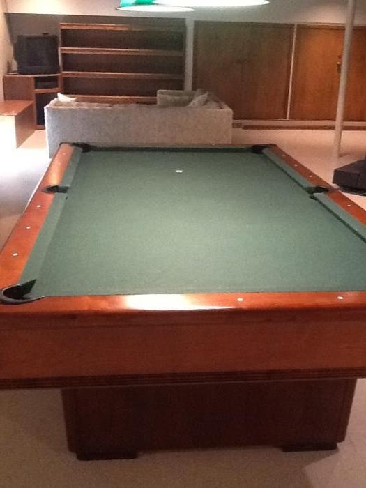 Olhausen Pool Table - Excellent Condition.  In walk-out basement. 