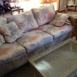 Couch with matching chair and table