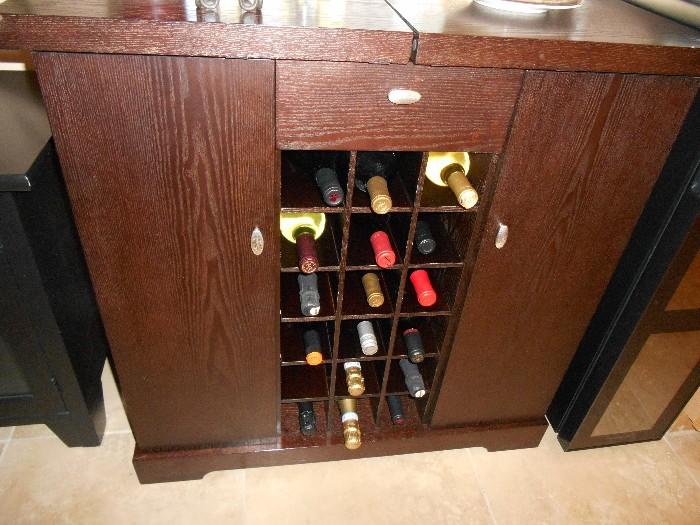 Wine/Bar cabinet.  Wine not included!
