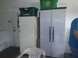 Upright Freezer & Black & Decker Storage Cabinet