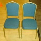 8 Dome Top Padded Stackable Chairs