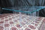Modern - Lucite and Glass coffee table 