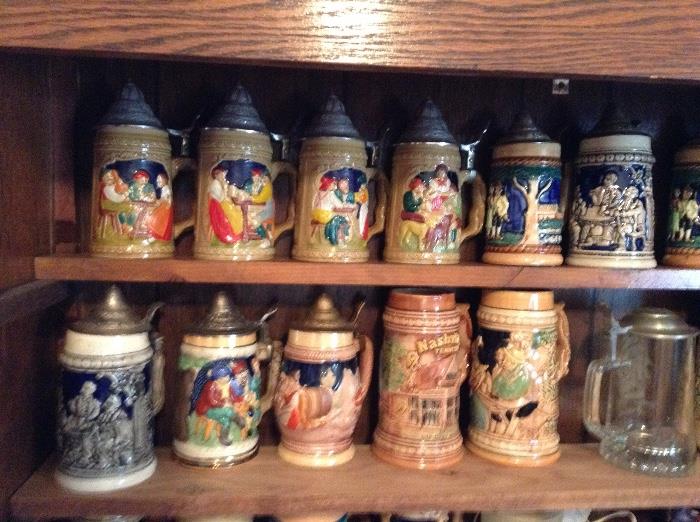 Beer stein collection 