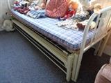 vintage trundle bed, ma\issing the lower mattress