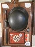 LUFTSCHUTZ GLADIATOR HELMET & VZ-24 MODIFIED SWORD BAYONET FOR 8MM MAUSER