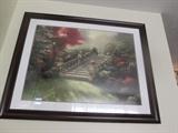 THOMAS KINCAID LITHOGRAPH STAIRWAY TO PARADISE 42 X 52   PIC IS 30 X 40