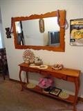 Sofa Table and matching mirror