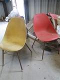 One of two pairs of fiberglass shairs