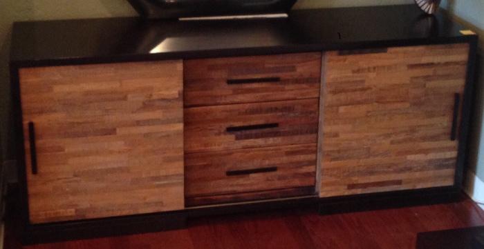 Crate and Barrel credenza with sliding doors -- reduced.