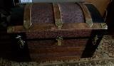 Small antique humpback trunk