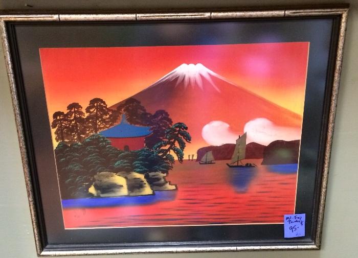 Mount Fugi painting
