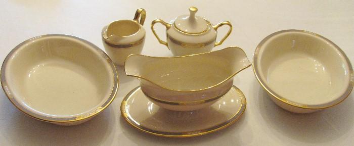 Lenox China, McKinley pattern, Presidential Collection. Service for  14. Mint Condition. With serving pieces.