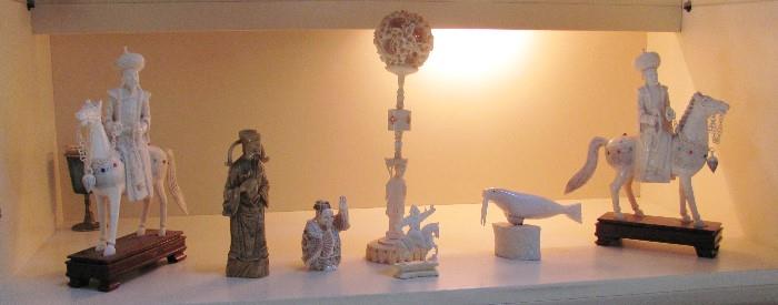 Selections of Carved Chinese objects