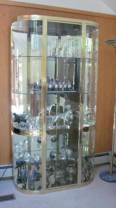 Great Glass and Brass Display Cabinet