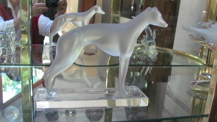 Lalique Figure of a Whippet