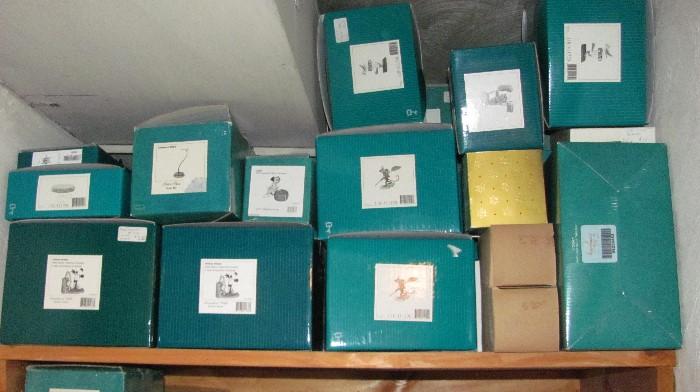 Tons of Disney Collectibles in Original Boxes. Porcelain figurines.