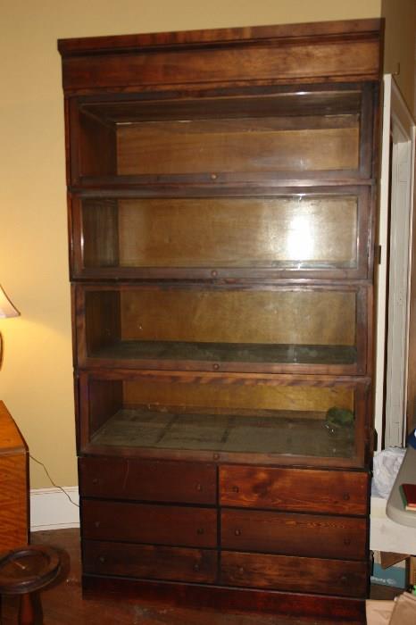 Antique Architect's cabinet display cabinet and flat storage - great for a retail shop