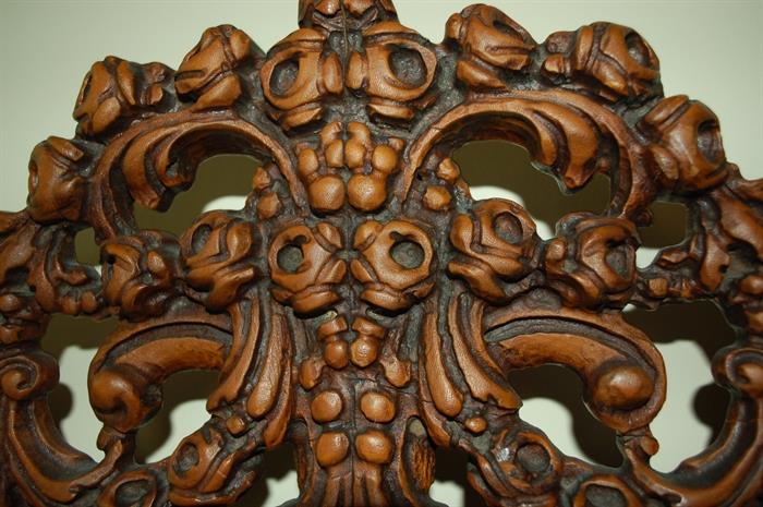 A pair of ornately carved twin beds (prettiest beds I have seen in my 33 years of doing sales)