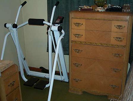 High boy dresser &  Exercise machine
